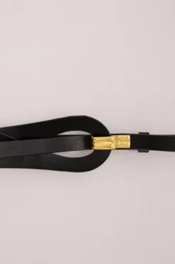 NOAH THE LABEL BLACK LOOP STREET STYLE BELT