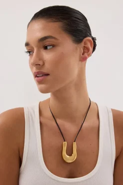 NOAH THE LABEL GOLD FLUID NECKLACE