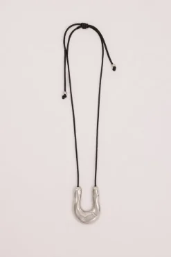 NOAH THE LABEL SILVER FLUID NECKLACE
