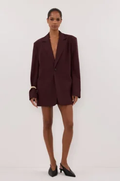 PRUE WALNUT OVERSIZED BLAZER
