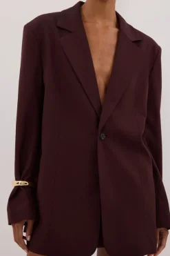 PRUE WALNUT OVERSIZED BLAZER