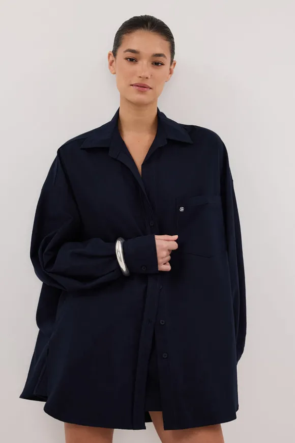 RHEA INK OVERSIZED COTTON SHIRT