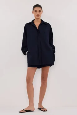 RHEA INK OVERSIZED COTTON SHIRT