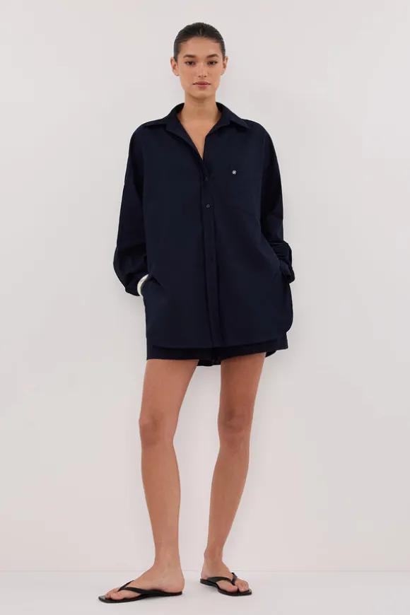 RHEA INK OVERSIZED COTTON SHIRT