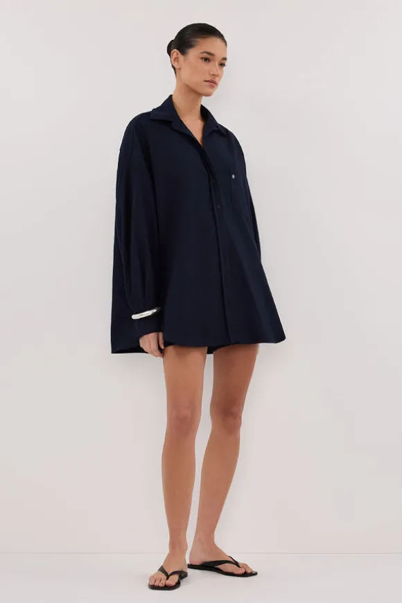 RHEA INK OVERSIZED COTTON SHIRT