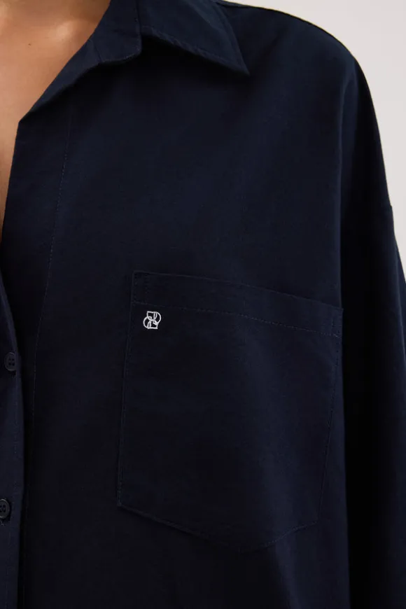 RHEA INK OVERSIZED COTTON SHIRT