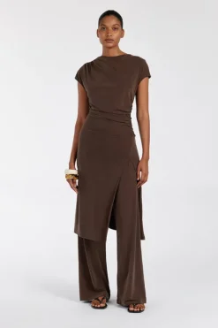 RIO BITTER CHOC WIDE LEG MODAL PANT