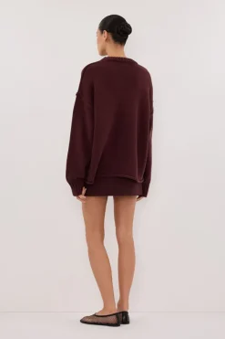 ROY WALNUT LONGLINE KNIT JUMPER