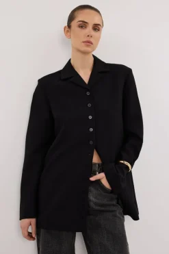 RYKER BLACK RELAXED BLAZER