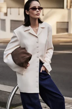 RYKER CREAM RELAXED BLAZER