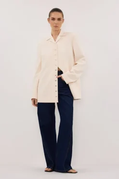 RYKER CREAM RELAXED BLAZER