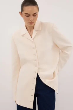 RYKER CREAM RELAXED BLAZER