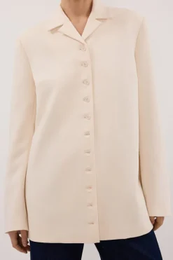 RYKER CREAM RELAXED BLAZER