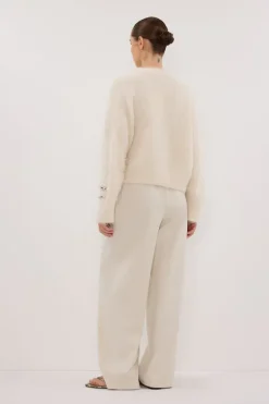 SALMA IVORY TUCK SLEEVE JUMPER