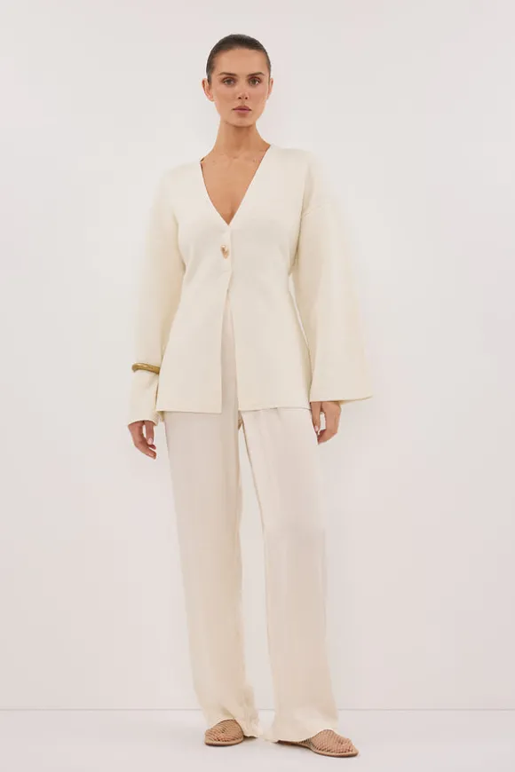 SCOUT CREAM LONG SLEEVE KNIT TOP