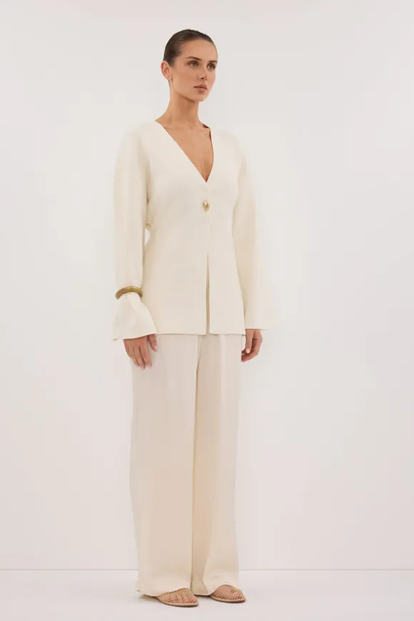 SCOUT CREAM LONG SLEEVE KNIT TOP
