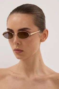 SHEVOKE BANCA GOLD SUNGLASSES