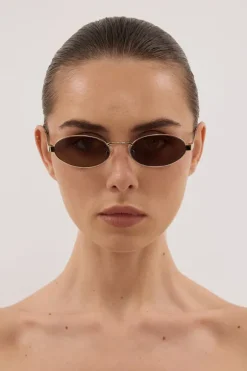 SHEVOKE BANCA GOLD SUNGLASSES