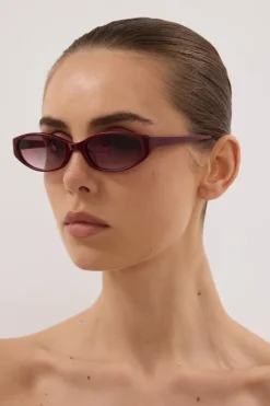 SHEVOKE SILON MAROON SUNGLASSES
