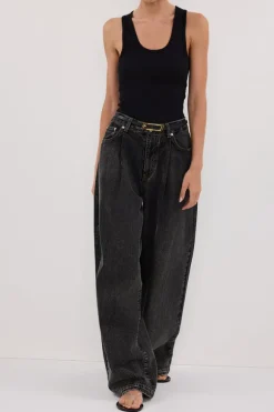 STERLING WASHED BLACK DENIM JEAN