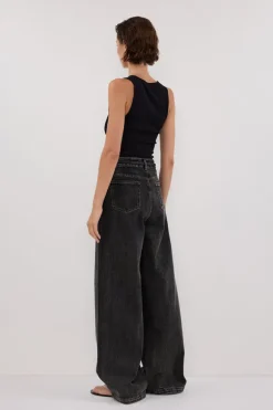 STERLING WASHED BLACK DENIM JEAN