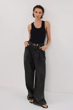 STERLING WASHED BLACK DENIM JEAN