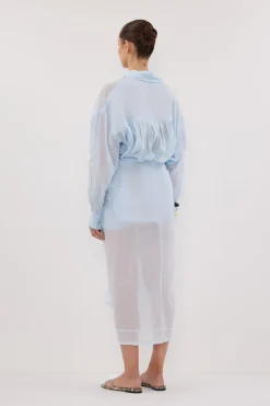 TROPEZ CORNFLOWER RAMIE SARONG