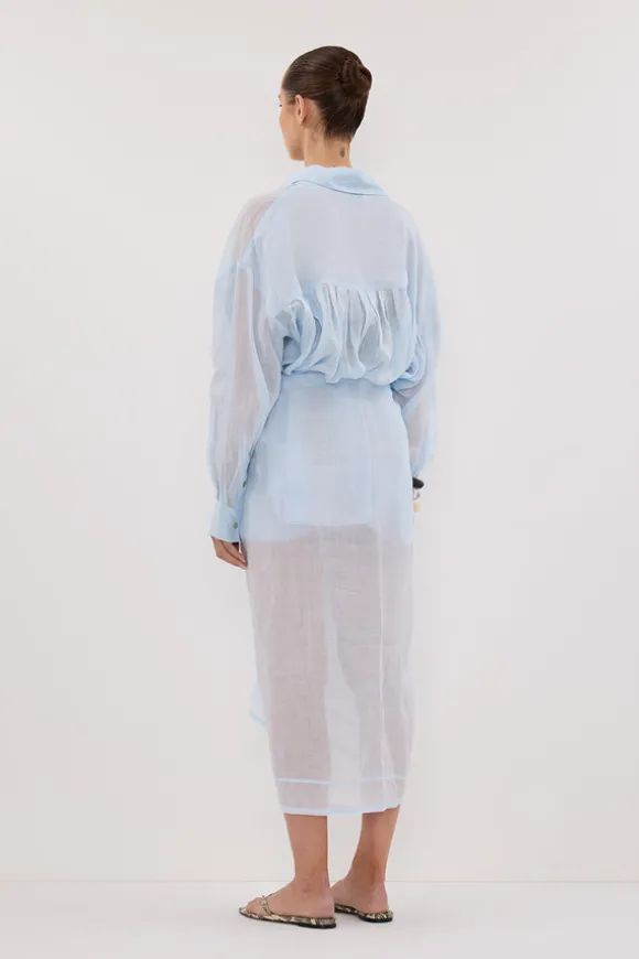 TROPEZ CORNFLOWER RAMIE SARONG