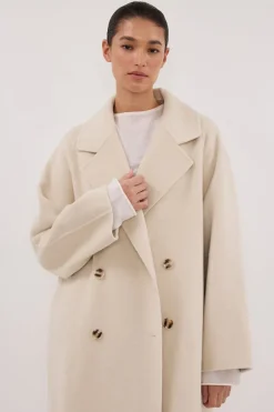 YORK BONE OVERSIZED WOOL COAT