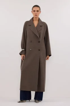 YORK COFFEE OVERSIZED WOOL BLEND COAT