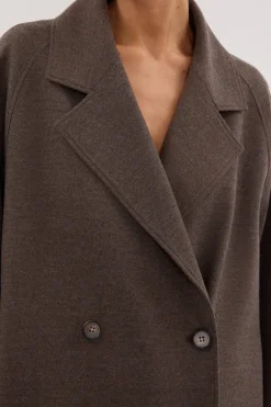 YORK COFFEE OVERSIZED WOOL BLEND COAT