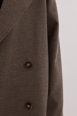 YORK COFFEE OVERSIZED WOOL BLEND COAT